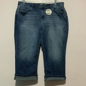 Lee Riders Midrise Capri New Size 18